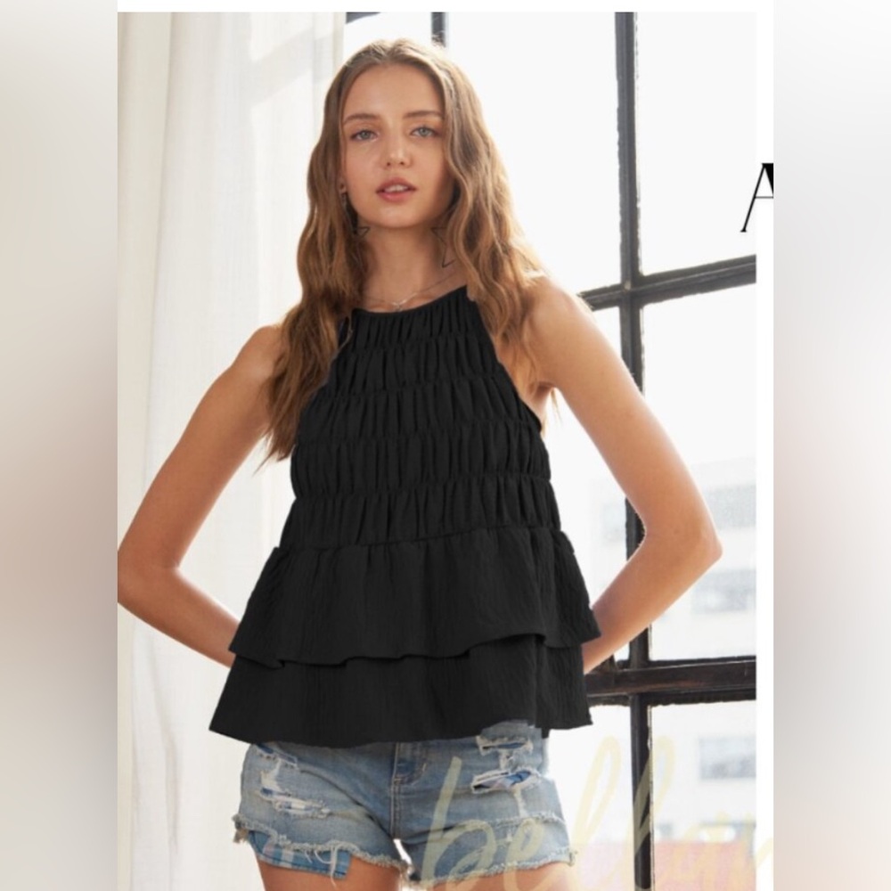 ADORA Smocked Top